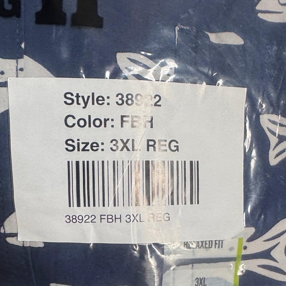 NWT Duluth Trading Co Men’s 3XL Action Shirt Blue Alligator Print Short Sleeve - Picture 3 of 8